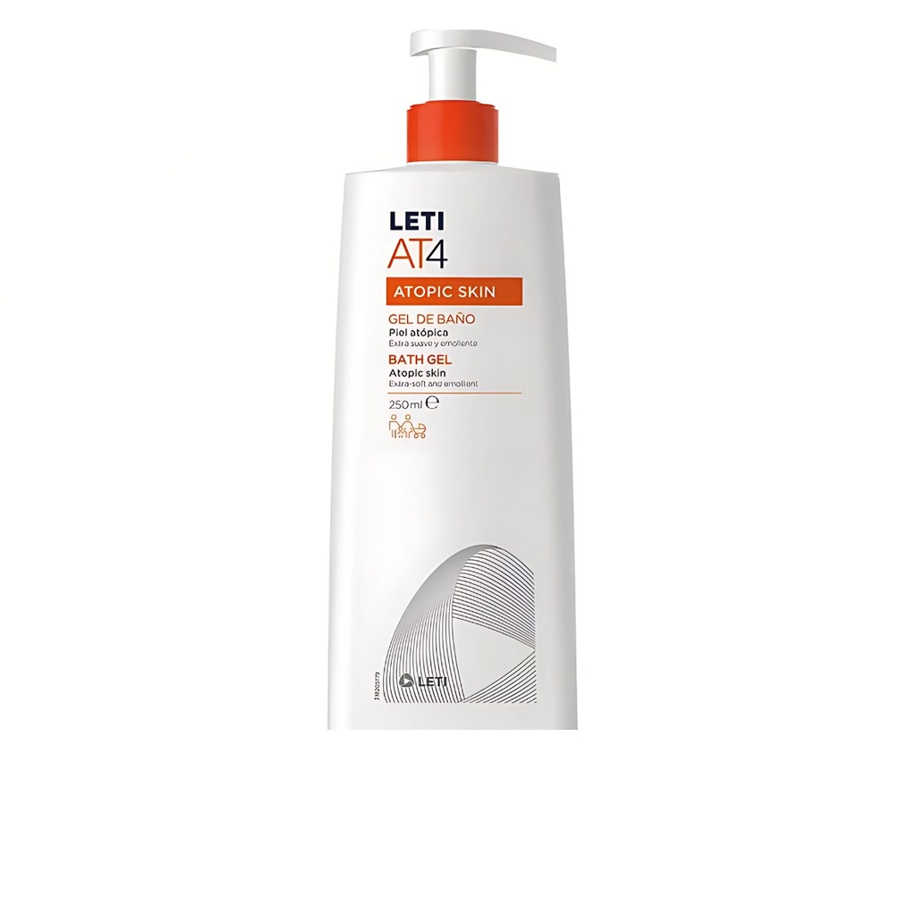 LETI AT4 250 ML GEL DE BAÑO PIEL ATOPICA LETI | Website Farmacias Lolyta